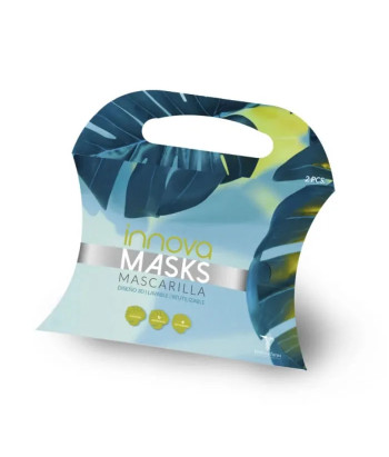 Masque lavable réutilisable Innovafarm noir - Lot de 2