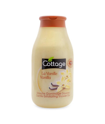 Découvrez le gel douche exfoliant à la vanille de Cottage pour une peau douce et parfumée. Essayez-le maintenant !