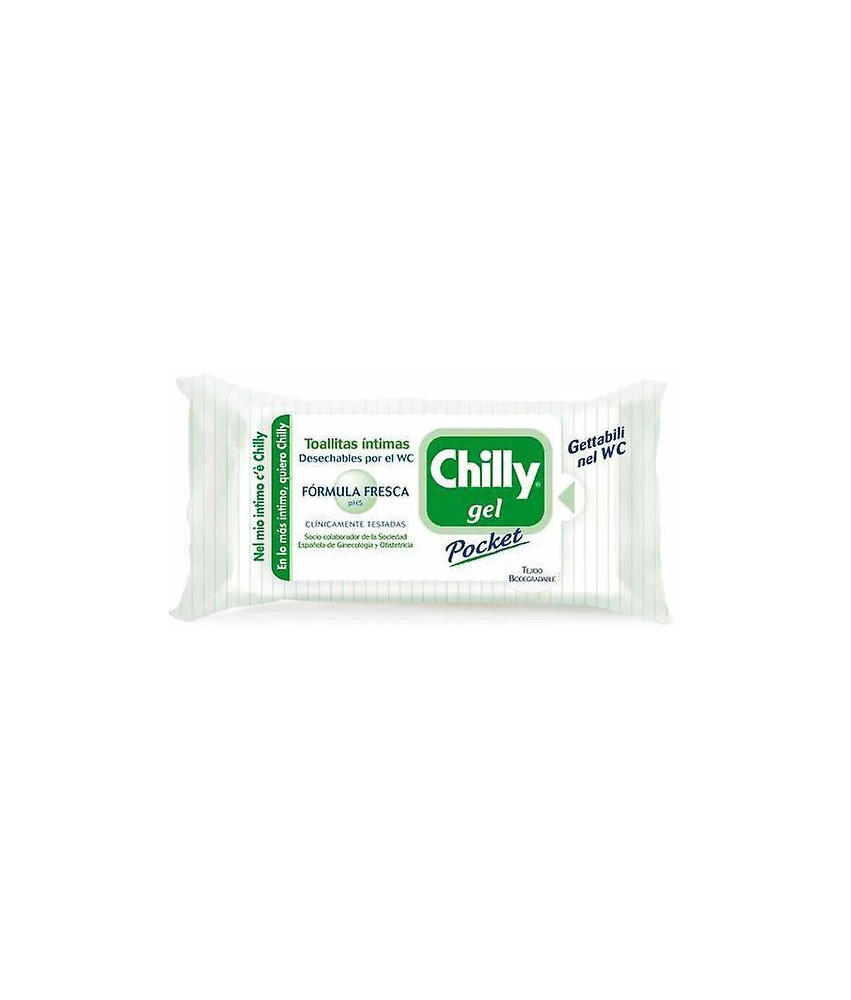 Lingettes intimes Chilly Formule Fraîche pH5 - 12 unités