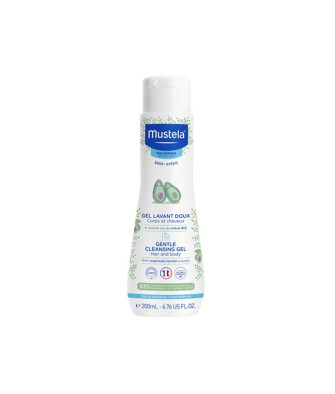 Mustela Gel Lavant Doux 200ml - Nettoie en douceur la peau de bébé