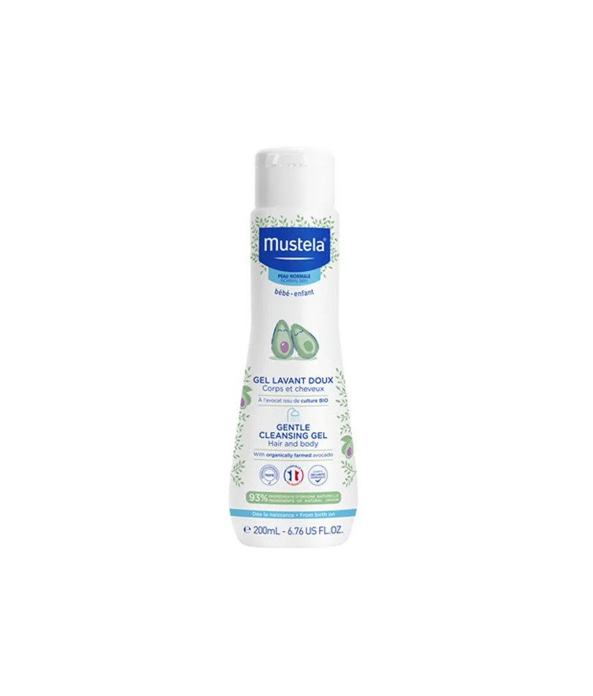 Mustela Gel Lavant Doux 200ml - Nettoie en douceur la peau de bébé