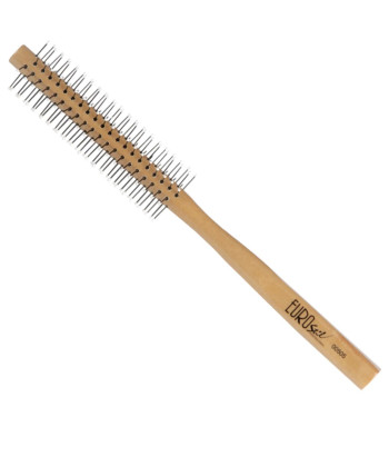 Brosse ronde Eurostil en bois avec balle de nylon 9mm 1pc