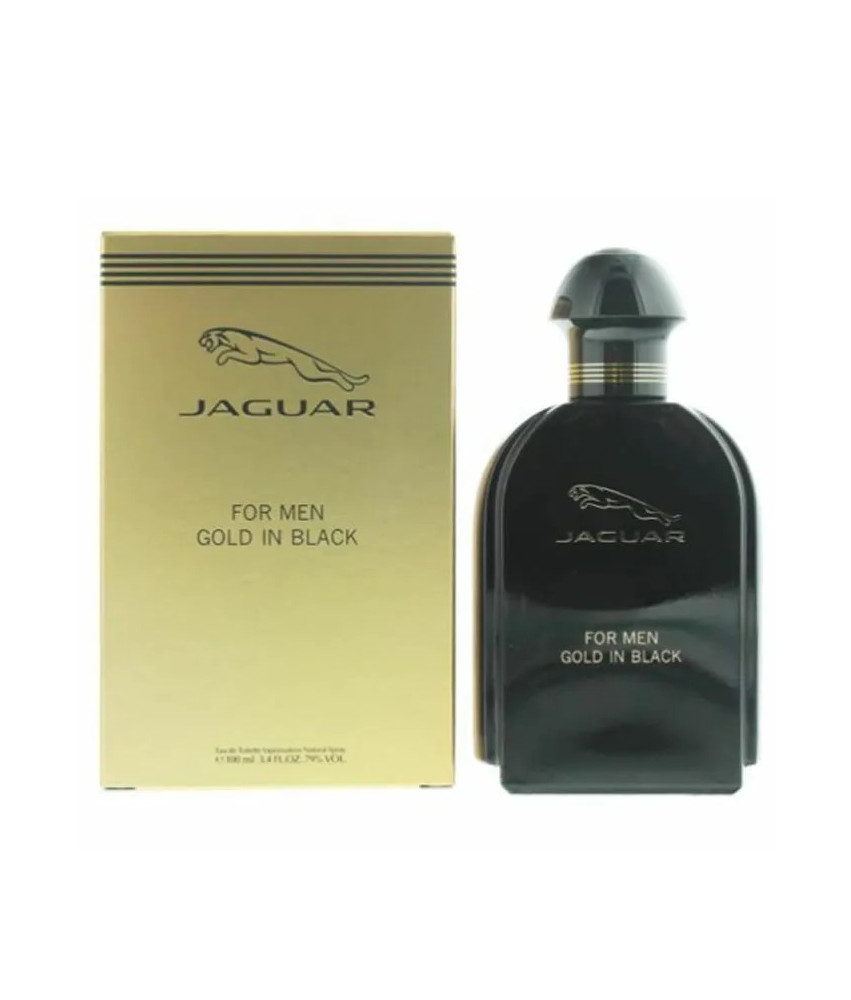 Parfum Jaguar For Men Gold In Black 100ml - Élégance en noir et or