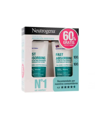 Crème Pieds Neutrogena: Absorption Immédiate - 2x100ml
