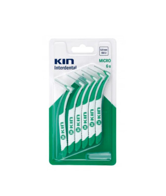Brossettes interdentaires Kin Micro 6 Uts - Nettoyage parfait des espaces interdentaires