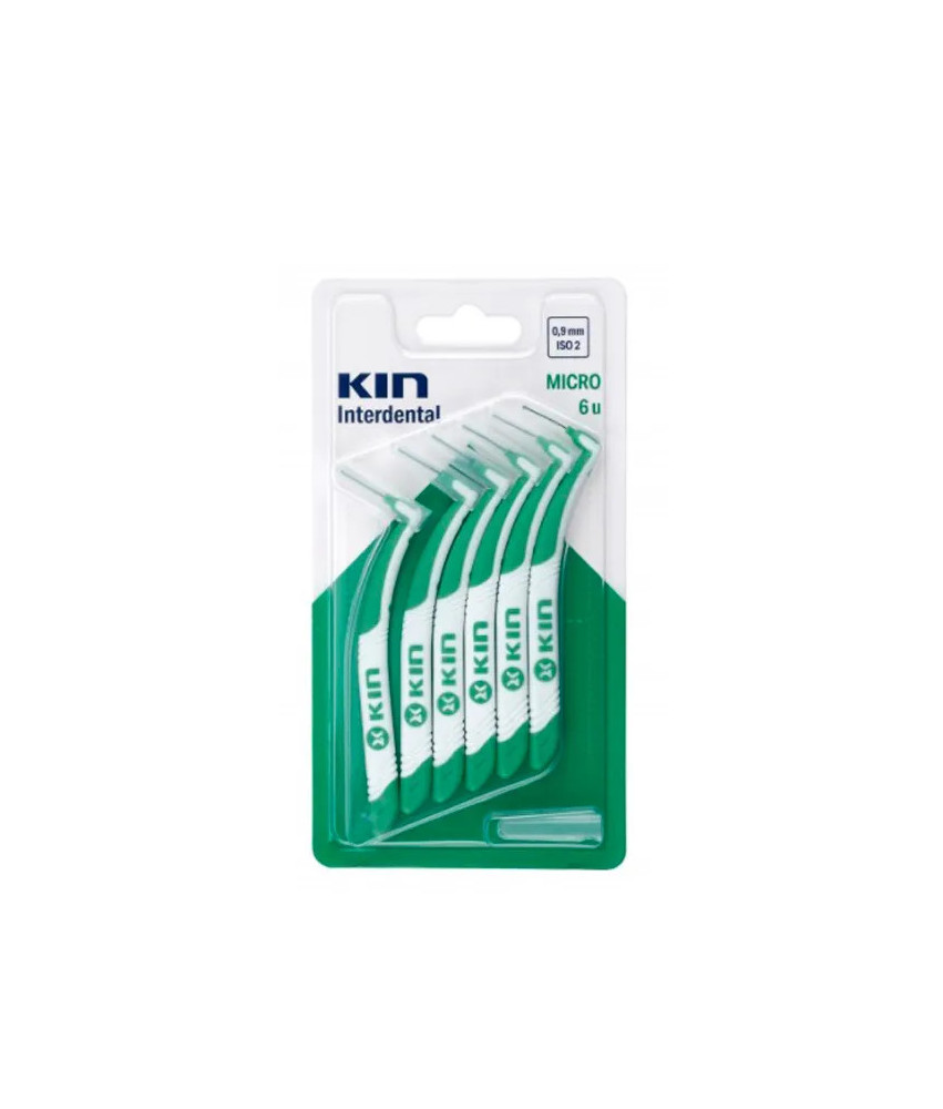 Brossettes interdentaires Kin Micro 6 Uts - Nettoyage parfait des espaces interdentaires
