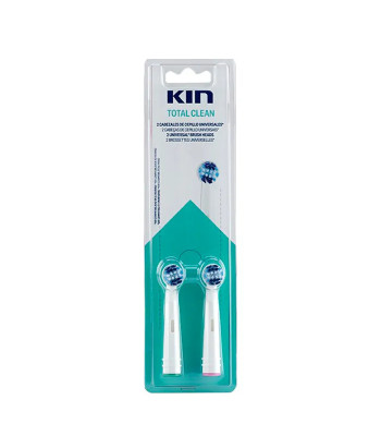 Brosse à dents électrique Kin : Kit de 2 têtes de rechange pour un nettoyage total