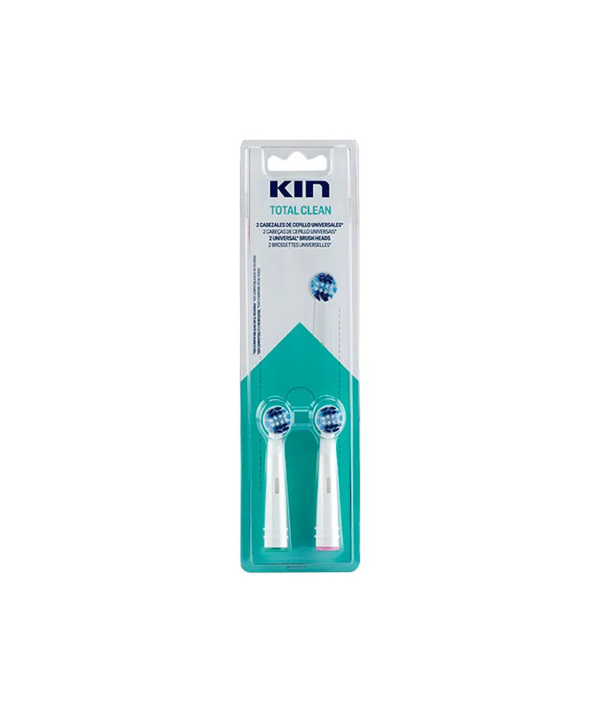 Brosse à dents électrique Kin : Kit de 2 têtes de rechange pour un nettoyage total
