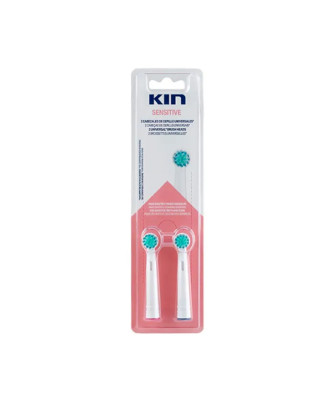 Brosses électriques Kin : Lot de 2 unités pour peaux sensibles