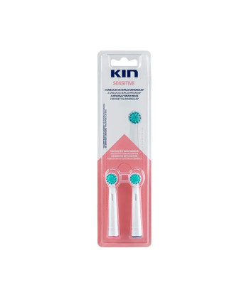 Brosses électriques Kin : Lot de 2 unités pour peaux sensibles