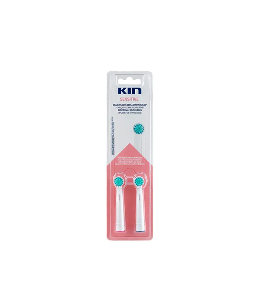 Brosses électriques Kin : Lot de 2 unités pour peaux sensibles