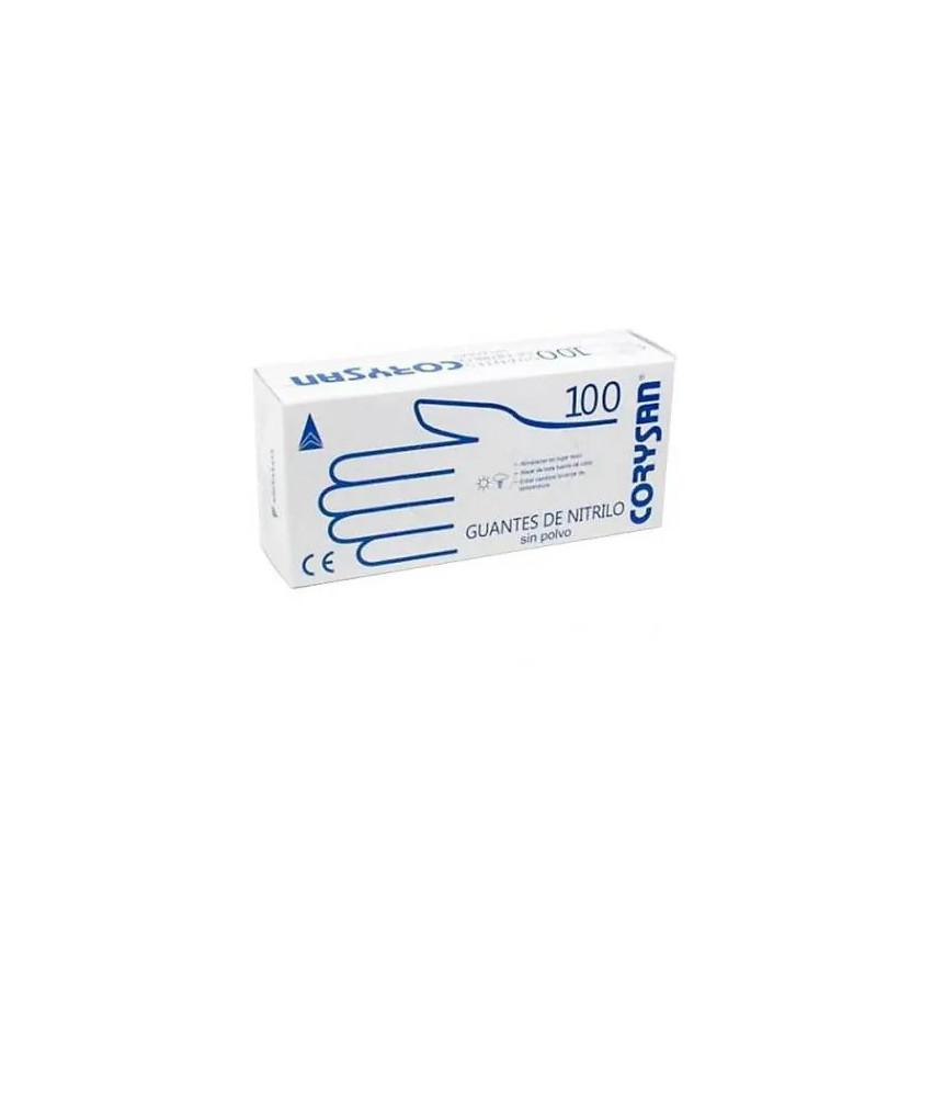 Gants en nitrile sans poudre Corysan taille S