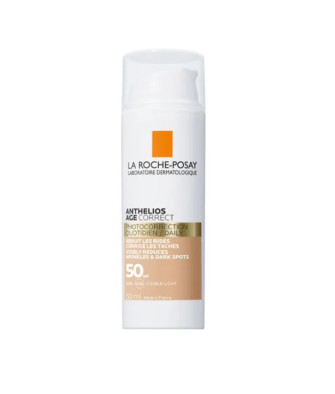 La Roche Posay Anthelios Age Color Corrector SP50+ 50ml - Protégez et Corrigez en un seul geste