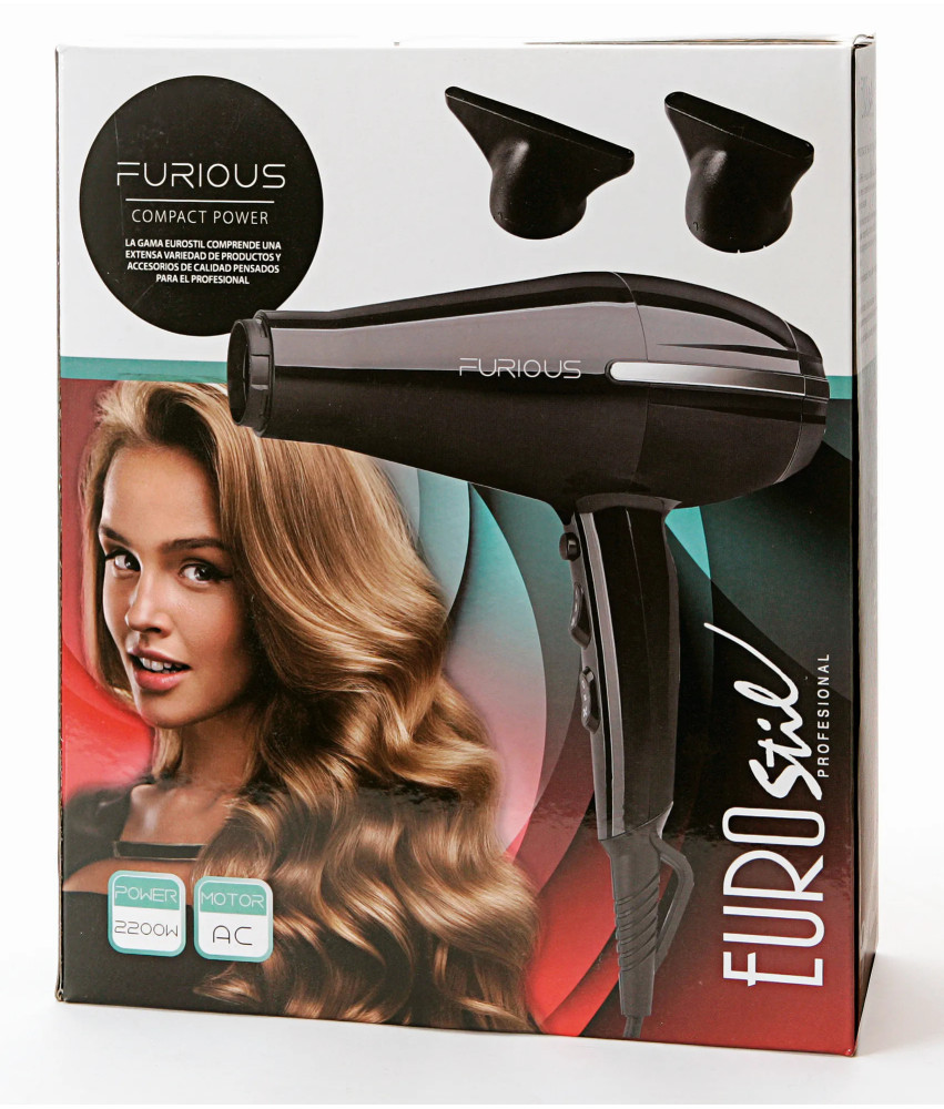 Sèche-cheveux Eurostil Furius Compact 2200w - Puissance et Performance