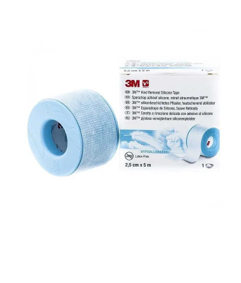 Ruban adhésif hypoallergénique en silicone 3m 5mx2.5cm