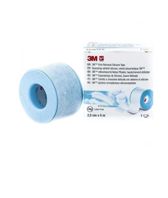 Ruban adhésif hypoallergénique en silicone 3m 5mx2.5cm