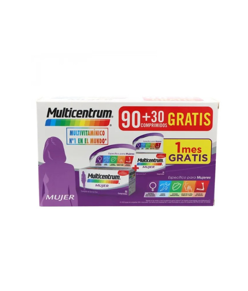 Pack Multicentrum Women 90 + 30 comprimés - Set 2 Pièces