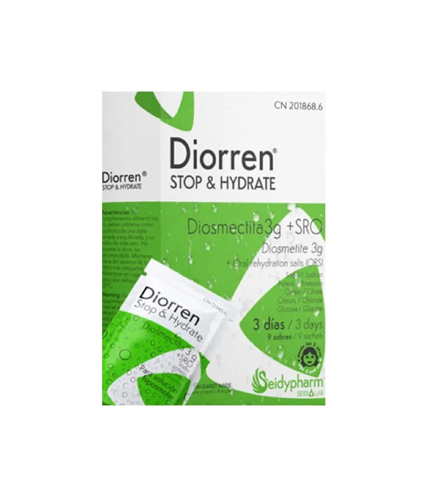 Arrêtez & Hydratez avec Diorren 9 Sachets