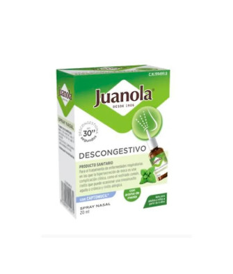 Soulagez votre nez avec le spray nasal décongestionnant Juanola 20ml