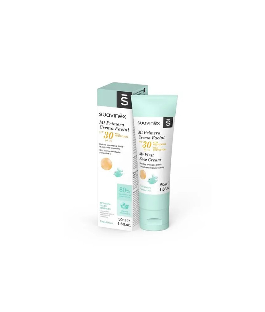 Crème visage SPF 30 pour bébé Suavinex - Protection douce
