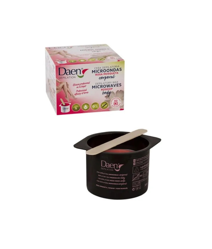 Cire Dépilatoire au Micro-Ondes Daen Rosehip 300g