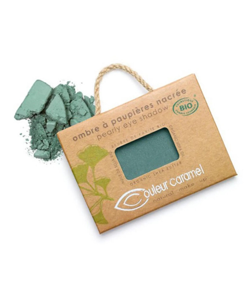 Maquillage des yeux COULEUR CARAMEL 050 Vert Bleuté Nacré
