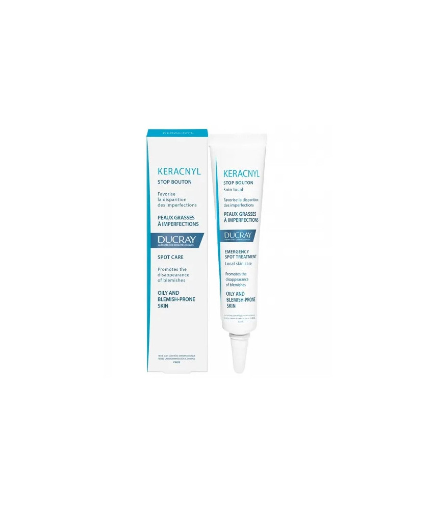 Réduisez les points noirs avec Ducray Keracnyl Stop Blackheads 10ml
