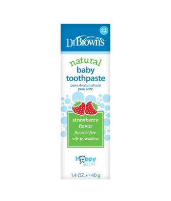 Dentifrice Fraise Dr.Brown's 40g: Une Saveur Fruitée!