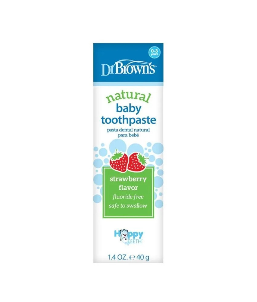 Dentifrice Fraise Dr.Brown's 40g: Une Saveur Fruitée!