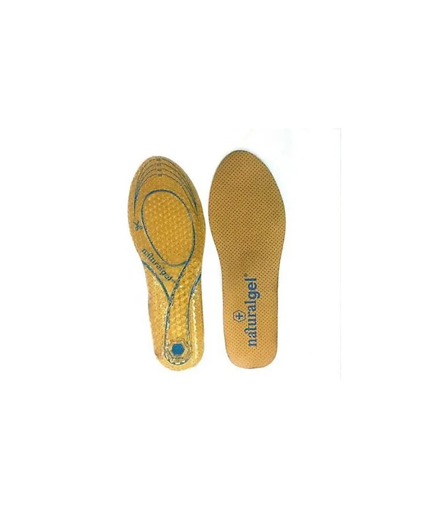 Semelles en Gel Naturel pour Hommes Taille 43-46