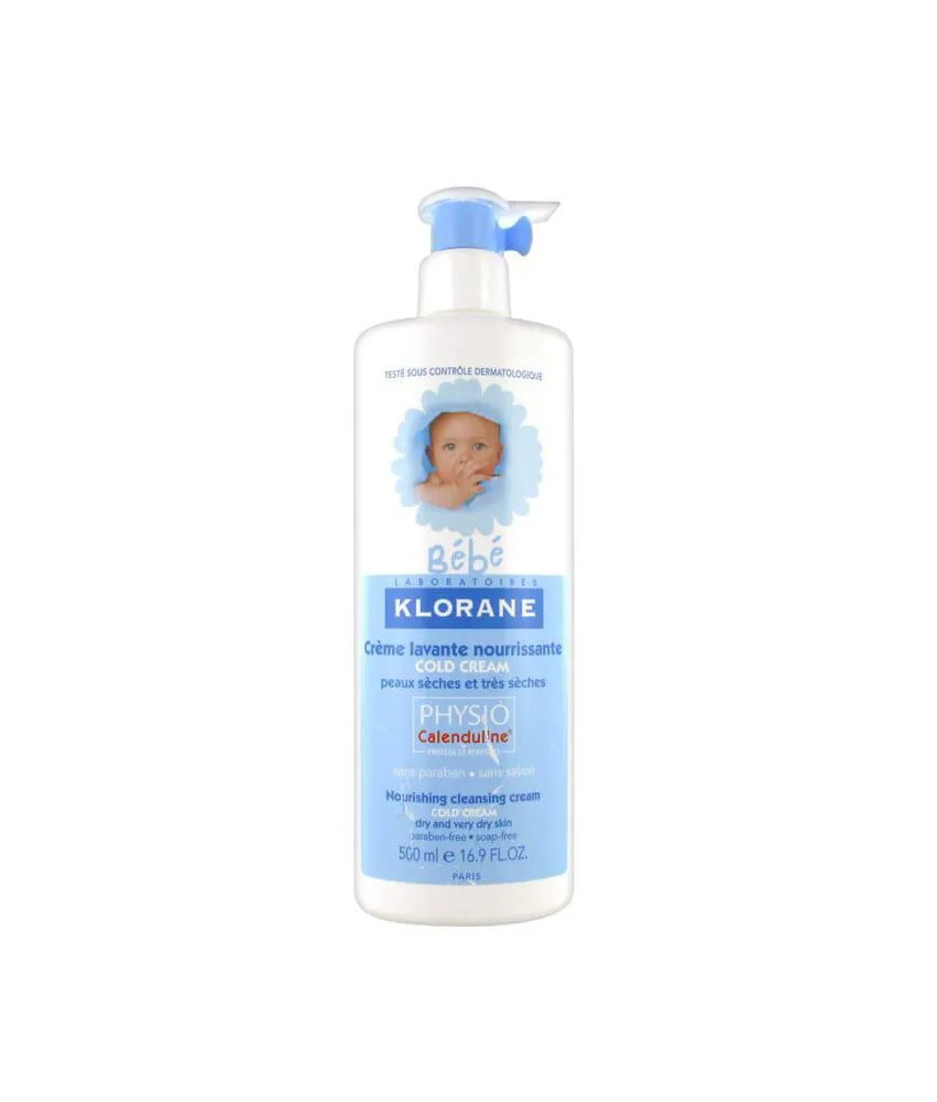 Crème nettoyante Klorane Bébé 500ml