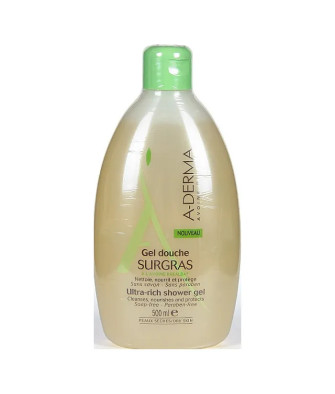 Gel Douche A-Derma Gras 500ml, pour une peau hydratée