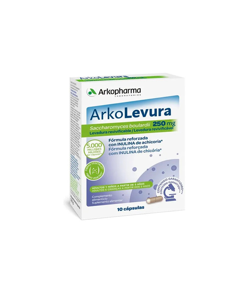 Arkopharma Arko-Levura Saccharomyces Boulardii 10 Capsules - Renforcez votre flore intestinale