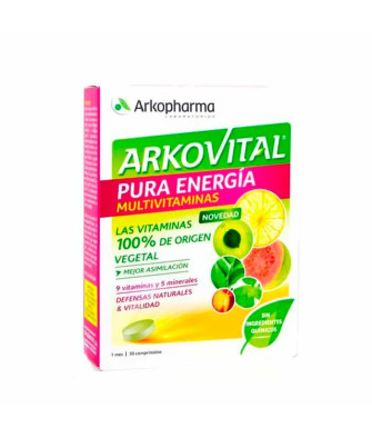 Arkopharma Arkovital Pure Multivitamines 30 Comprimés - Vitalité Garantie