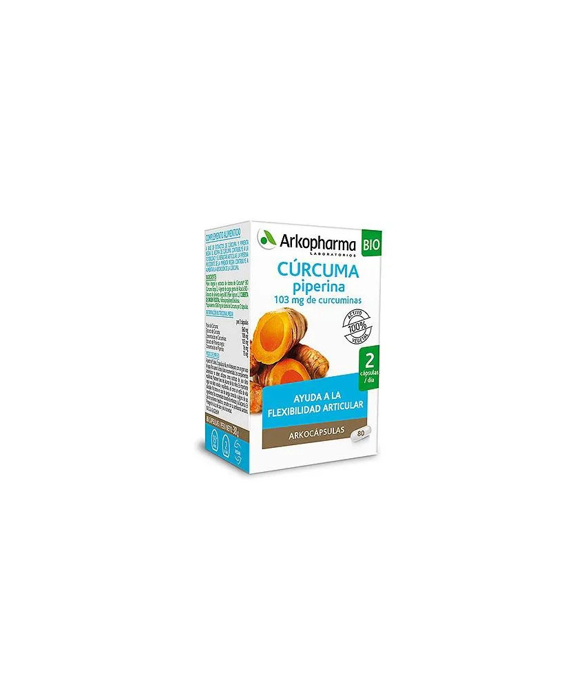 Arkopharma Curcuma Piperine 80 Capsules - Renforcez votre bien-être