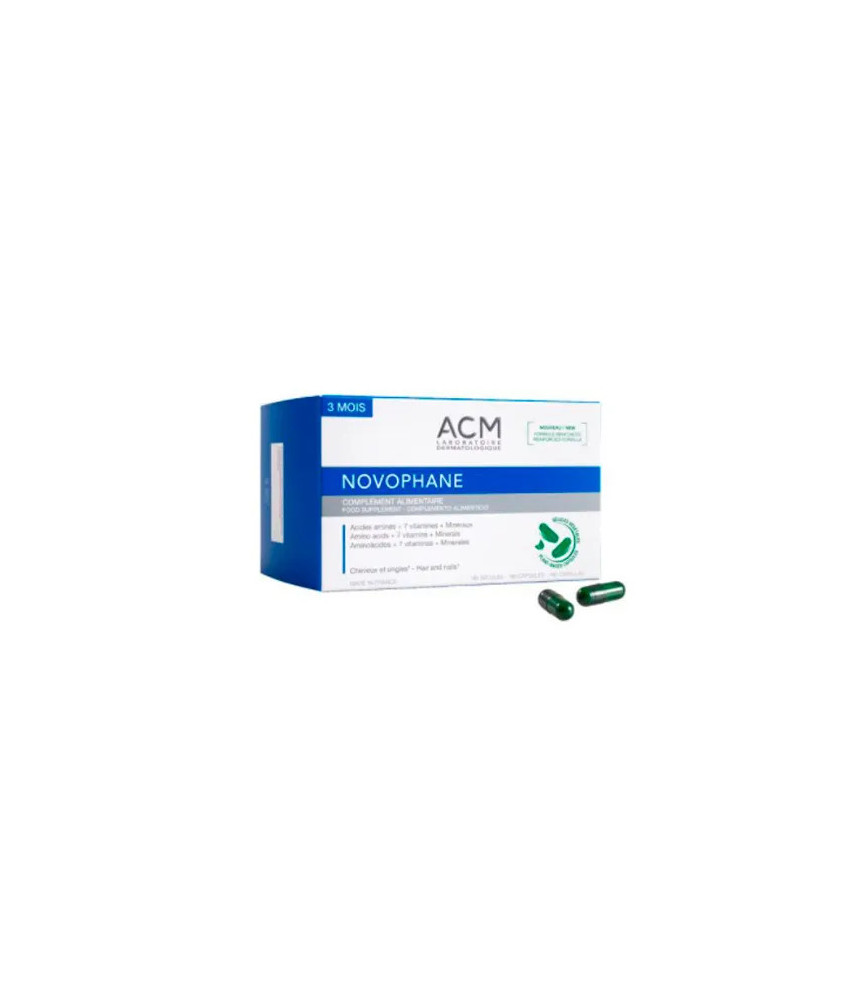 Comprimés Acm Novophane 180 - Renforcez vos cheveux et ongles
