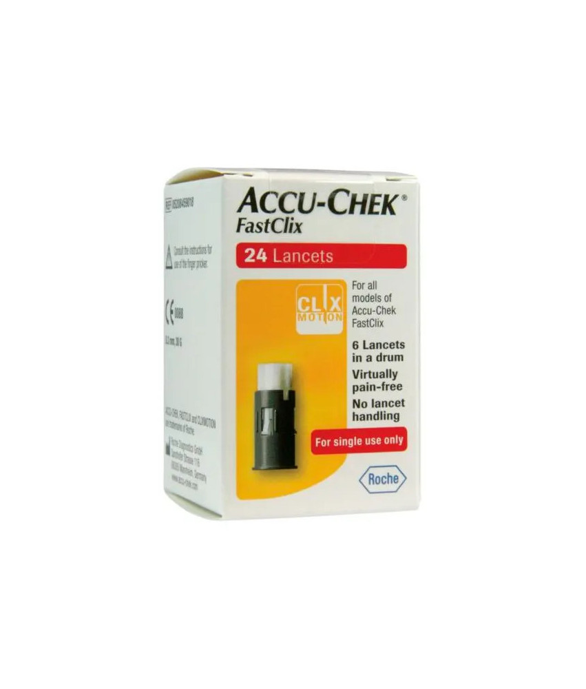 Lancettes Accu-Chek Fastclix 24U: Facile et Pratique