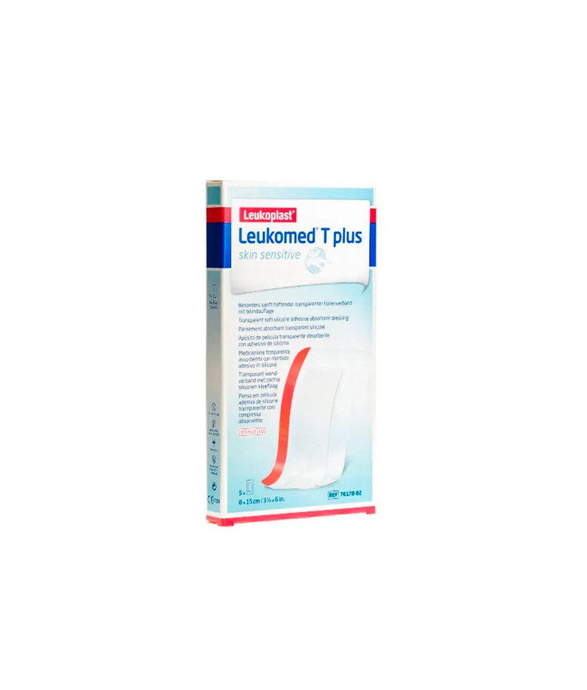 Pansement adhésif BSN Medical Leukomed T Skin Sensitive 8x15cm - Lot de 5