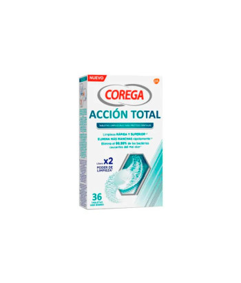 Nouveau! Corega Total Action 36U - Adhésif pour prothèses dentaires