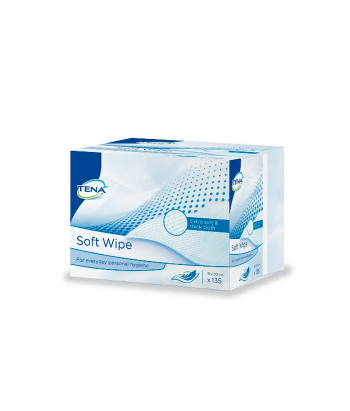 Essuyettes Tena Soft 19cmx30cm 135U - Douceur et efficacité