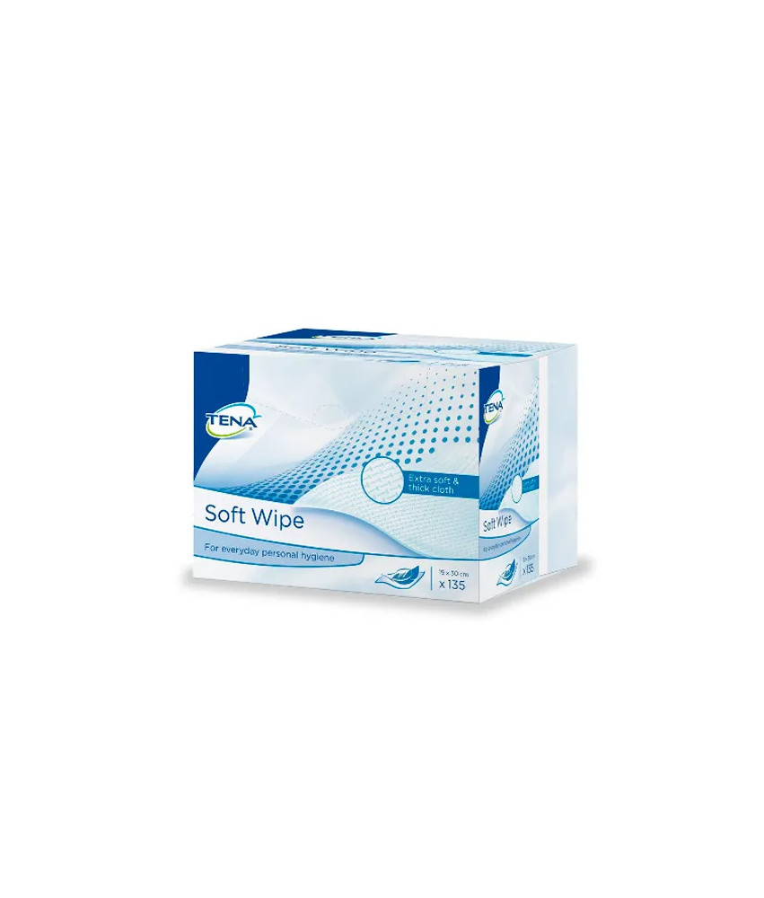 Essuyettes Tena Soft 19cmx30cm 135U - Douceur et efficacité