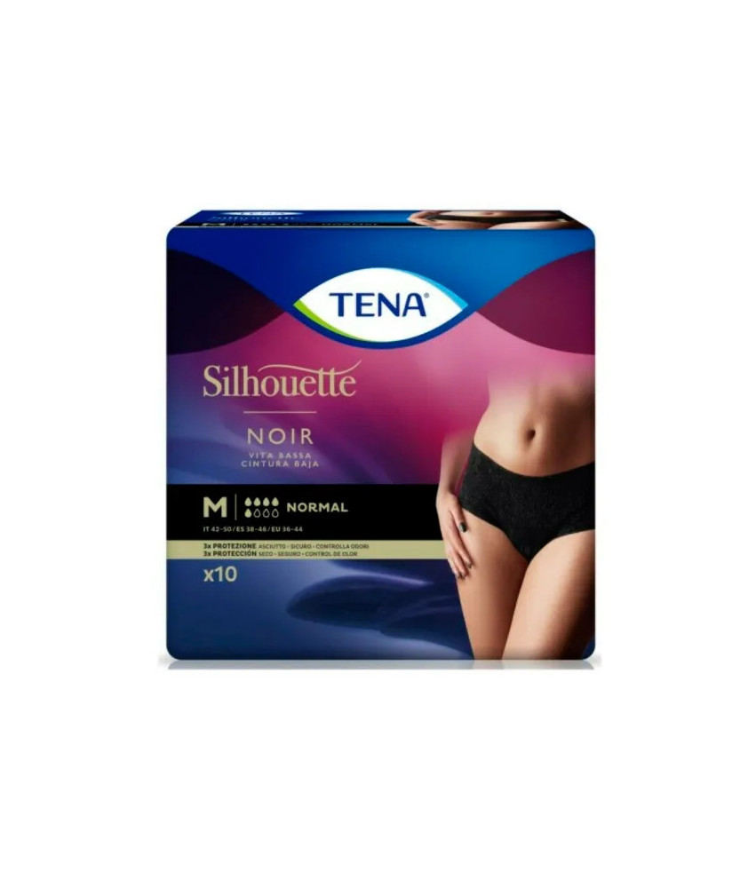 Protection discrète Tena Silhouette Normal Noir M 10U