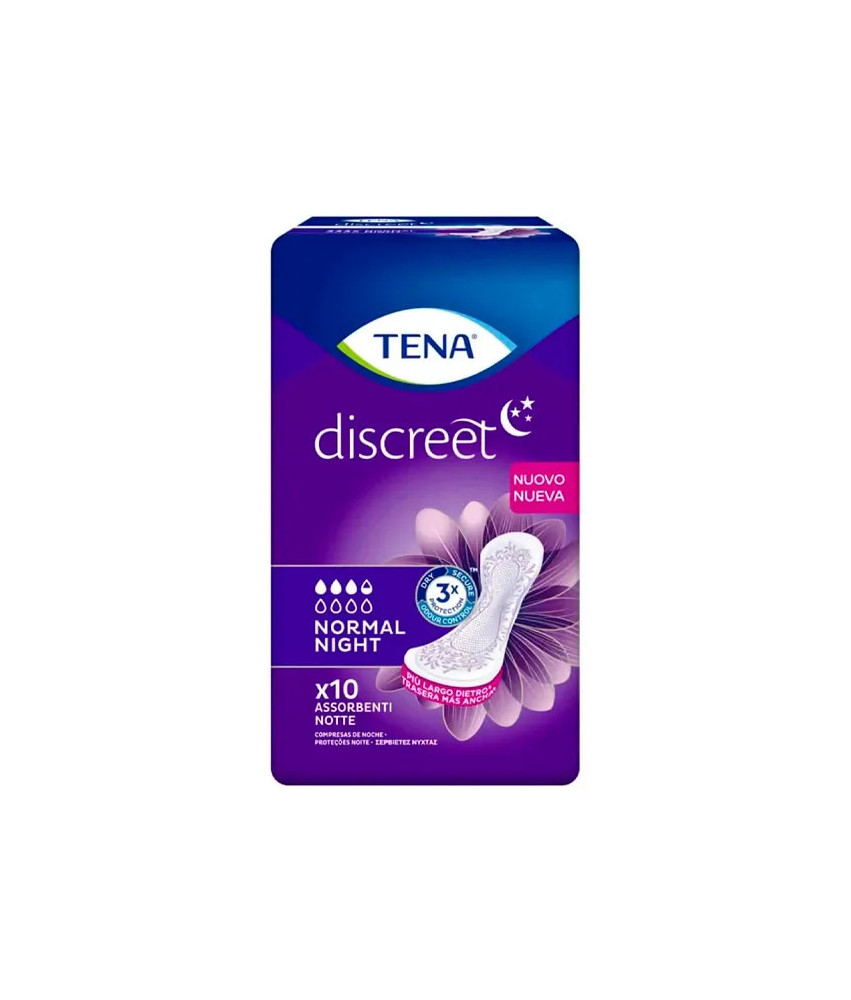 Protections Tena Discreet Nuit Normale 10U