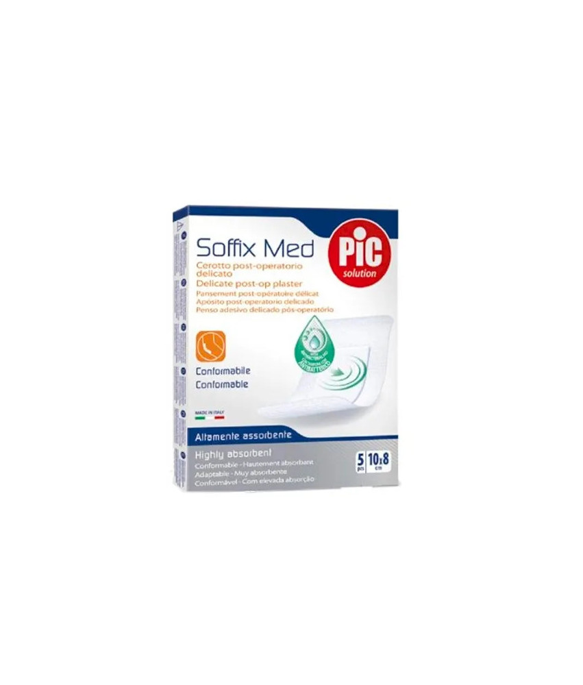 Pansements stériles Pic Soffix Med 10x8cm - Lot de 5