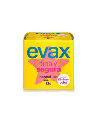 Protections périodiques Evax Thin Safe ailes Normal 12U