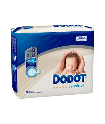 Couches Dodot Sensitive pour Bébé 0-2,5Kg 24 unités