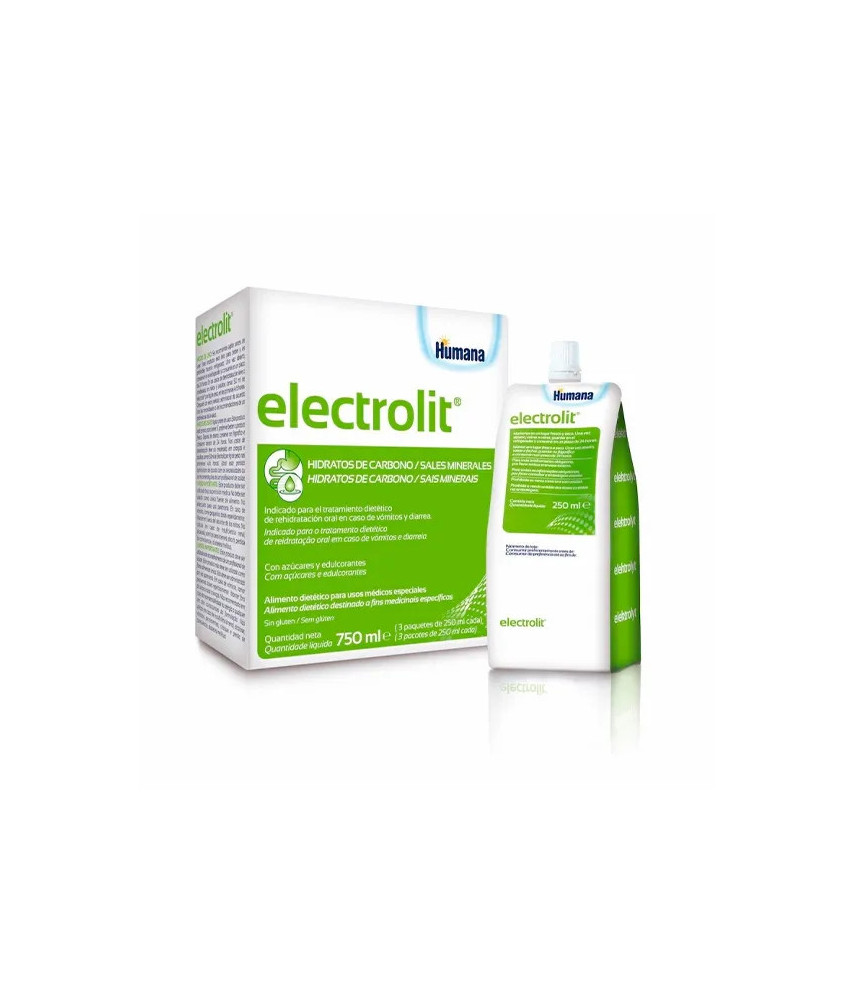 Humana Electrolit Liquide 3x250ml: Réhydratez-vous rapidement