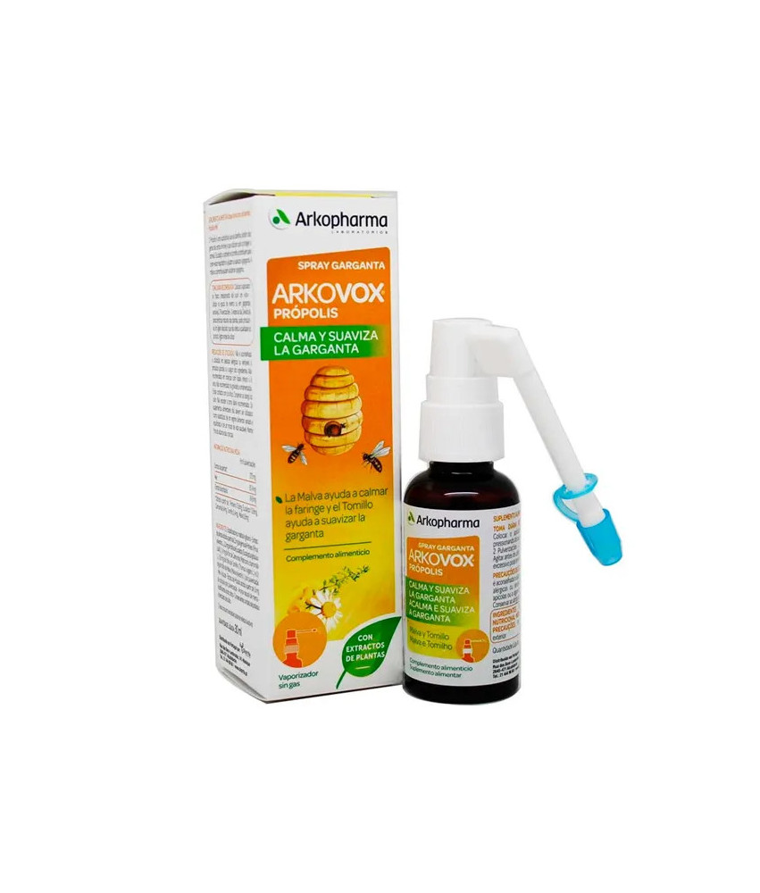 Arkopharma Arkovox Spray à la Propolis - Soulage la Gorge (30ml)