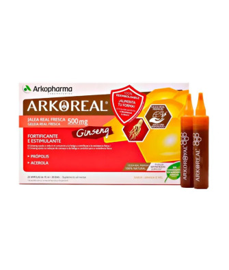 Gélules Arkoreal Gelée Royale + Ginseng - Boost naturel