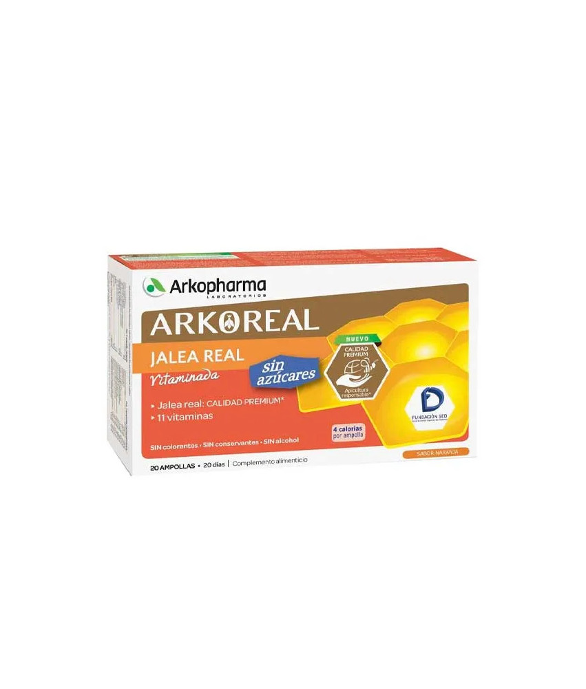 Arkopharma Arkoreal Gelée Légère à Faible Teneur en Sucre 1g - 20 Ampoules